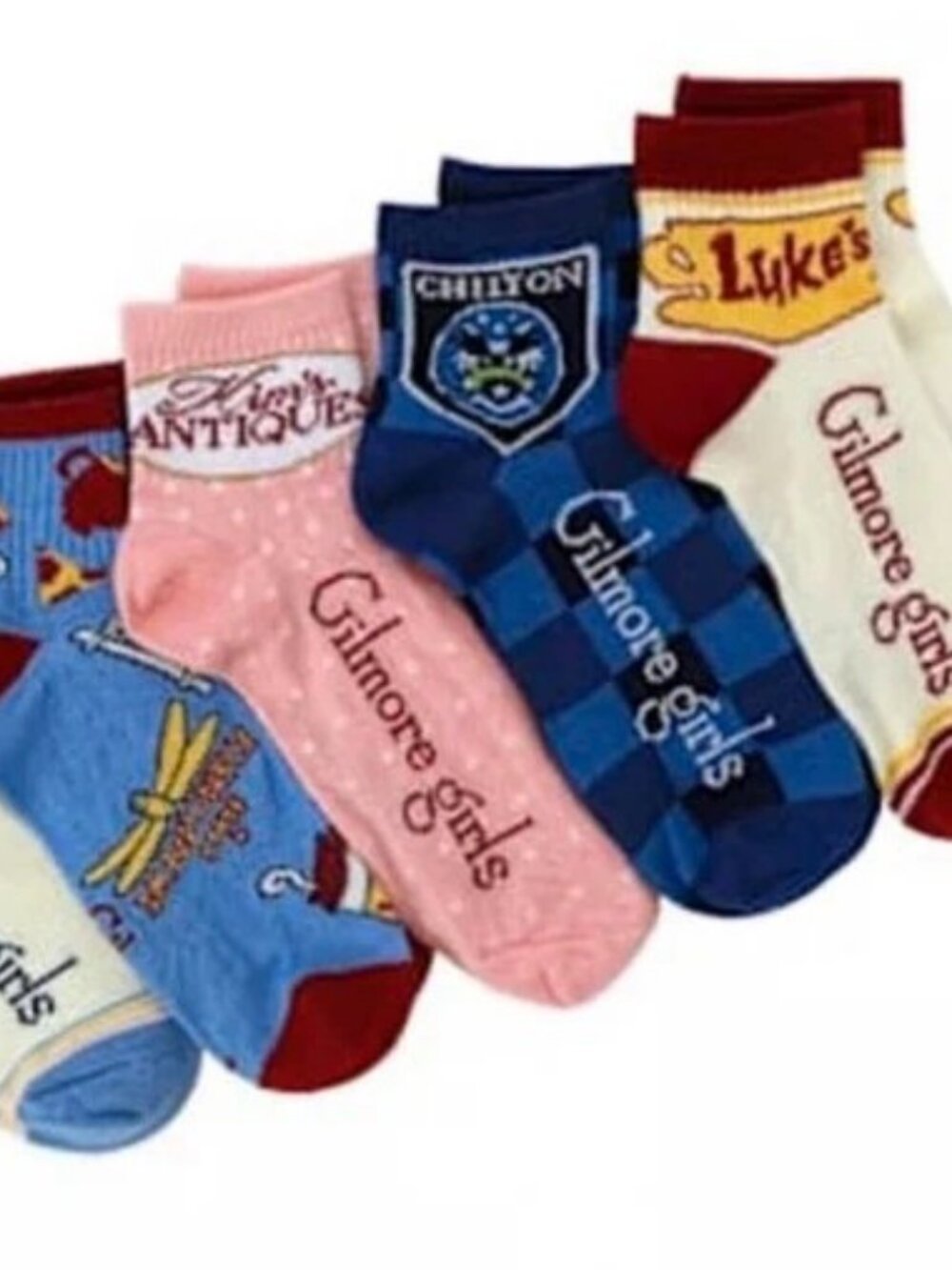 Gilmore Girls Quarter Socks 5 Pack